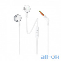 Навушники з мікрофоном JBL T205 Chrome